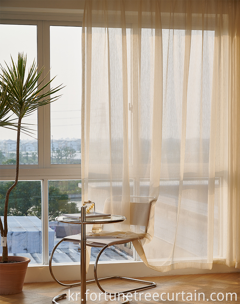 Living Room Decor Fringe Streamers Crepe Curtain Sheers